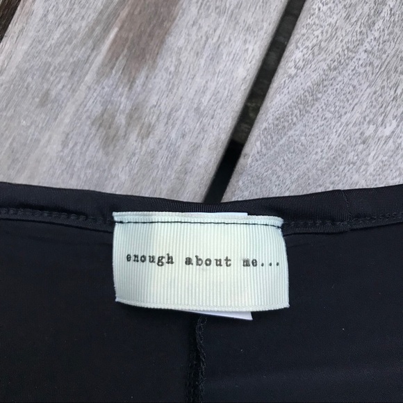 Enough About Me... | Black Wide Sleeve Deep V Top - Picture 5 of 5